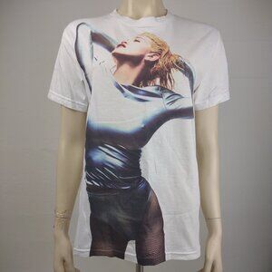 Madonna The Celebration Tour white crew neck short sleeve t-shirt adult Small